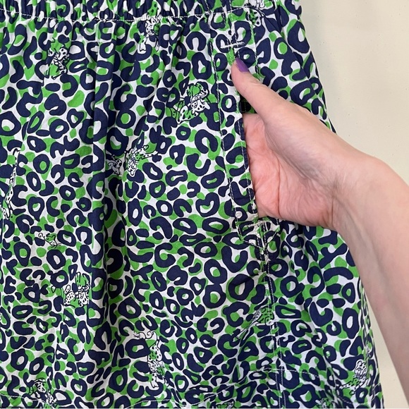 Lilly Pulitzer Thrill of The Chase Skirt Cheetah Print Green Blue Size Small - Picture 3 of 6